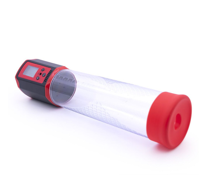 Автоматична вакуумна помпа Men Powerup Passion Pump Red, LED-табло, перезаряджувана, 8 режимів