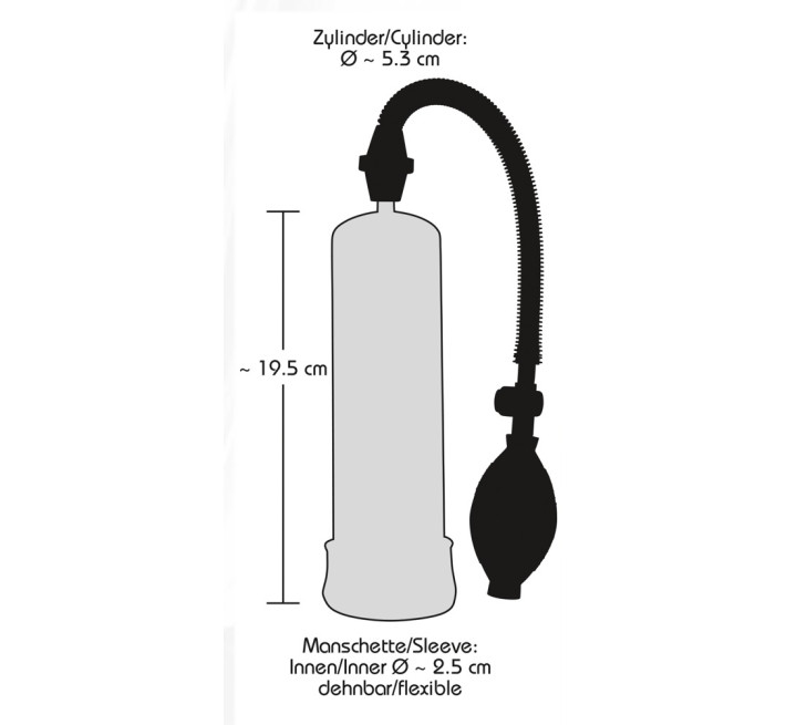 Чоловіча помпа You2Toys Big Bang Прозора