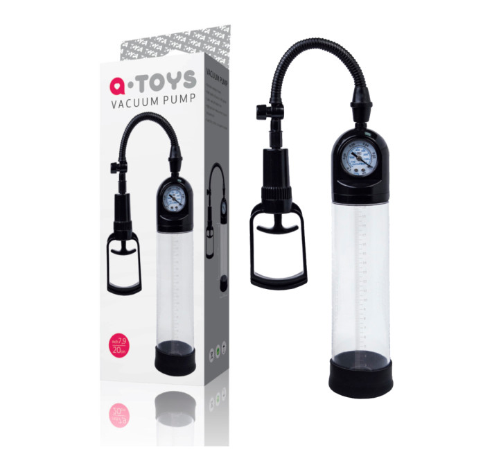 Мужская помпа Toyfa A-Toys Penis Pump Clear Черная