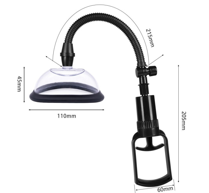 Вакуумна помпа для вульви Pussy Pump Premium Fun розмір S (11 см), механічний насос