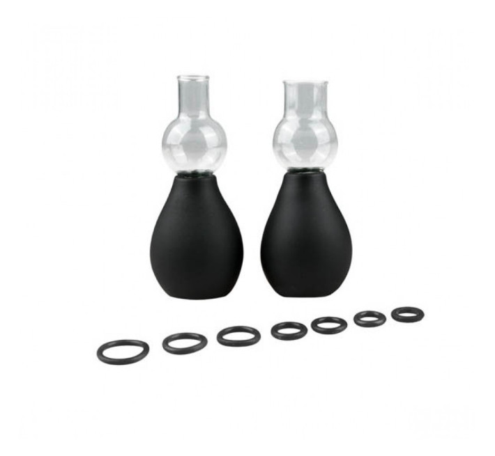 Вакуумные стимуляторы для сосков EasyToys Black