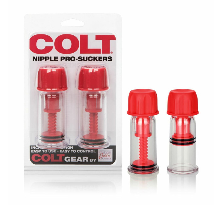 Помпи для сосків California Exotic COLT Nipple Pro-Suckers червоні