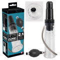 Чоловічий насос You2Toys Vibrating Multi Pump & Masturbator Прозора