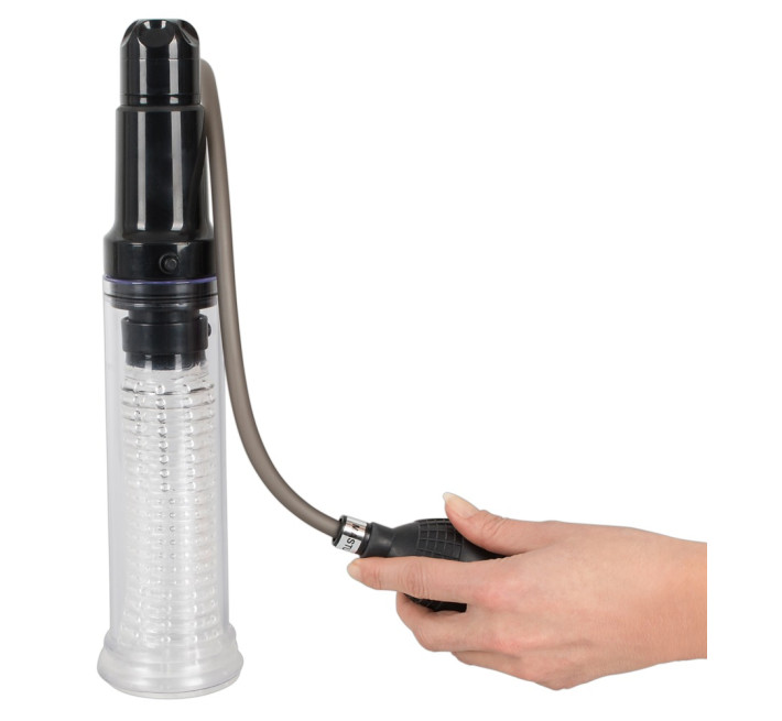 Чоловічий насос You2Toys Vibrating Multi Pump & Masturbator Прозора