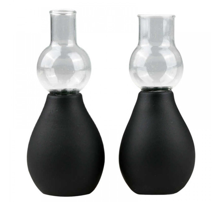 Вакуумные стимуляторы для сосков EasyToys Black