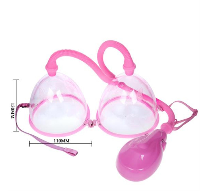 Вакуумна помпа для грудей LyBaile Breast Pump Enlarge With Twin Cups Vibro
