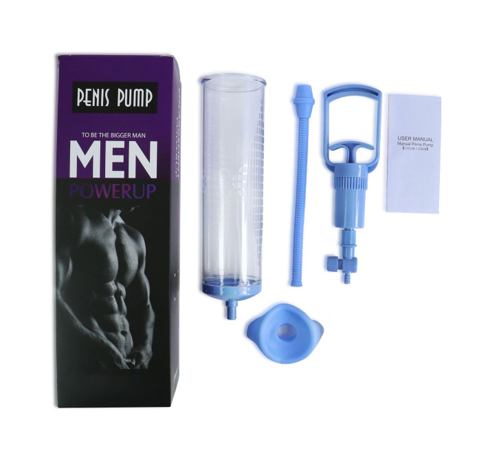 Вакуумный насос с ручным насосом Men Powerup Blue