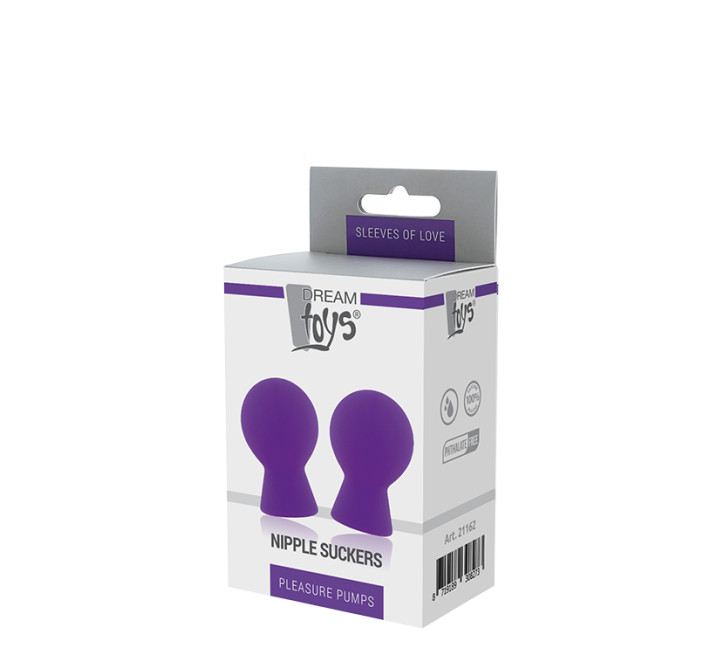 Стимуляторы на соски Dream toys PLEASURE PUMPS NIPPLE SUCKERS PURPLE