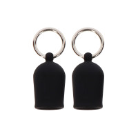 Вакуумні помпи на соски з кільцями Taboom чорні, 6 х 2 см