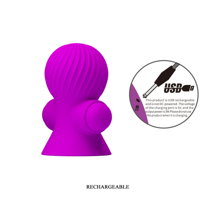 Вакуумна помпи для сосків Pretty Love Nipple Sucker Purple