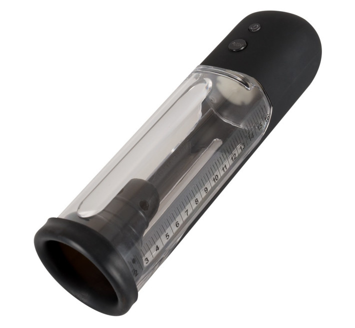 Чоловіча помпа Rebel Automatic Penis Pump Чорна/Прозора