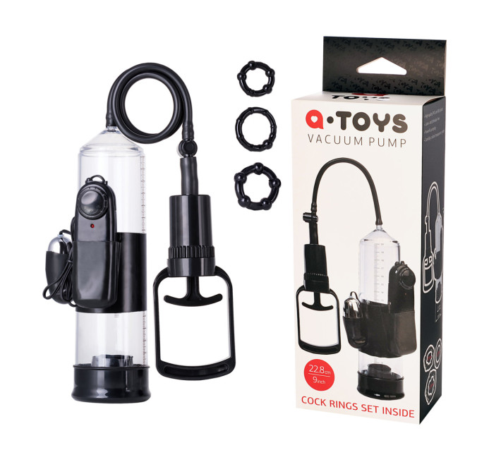 Мужская помпа Toyfa A-Toys Pump Черная 22.8 см