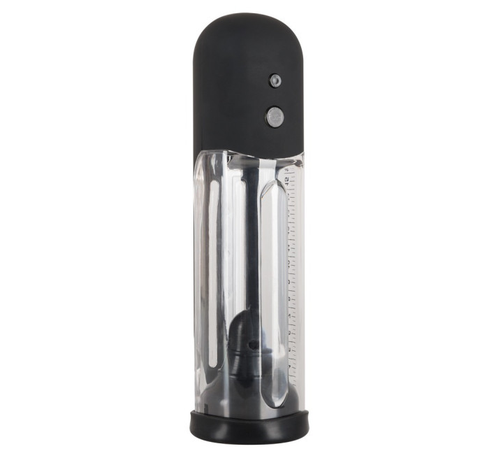 Чоловіча помпа Rebel Automatic Penis Pump Чорна/Прозора