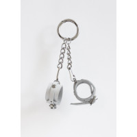 Брелок Наручники із пряжкою Feral Feelings Білий