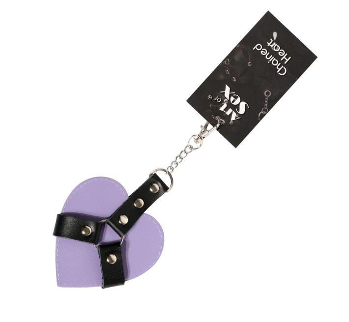 Брелок на карабіні для ключів Art of Sex Chained Heart, Лаванда