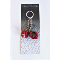 Брелок Наручники із пряжкою Feral Feelings Червоний