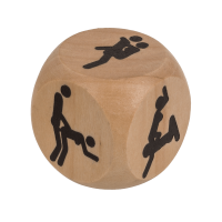 Дерев'яний кубик OOTB Kama Sutra Wooden Dice, 3 x 3 см