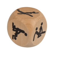 Дерев'яний кубик OOTB Kama Sutra Wooden Dice, 3 x 3 см