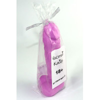 Крафтове мило-член із присоскою Чистий Кайф L Фіолетове