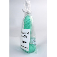 Крафтове мило-член із присоскою Чистий Кайф L Бірюзове