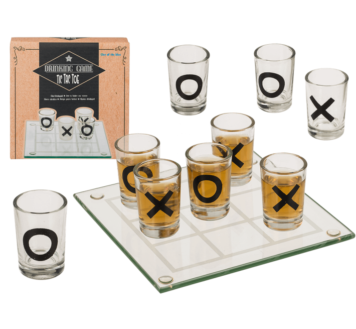 Набір склянок OOTB Drinking Game Tic Tac Toe, 9 шт.