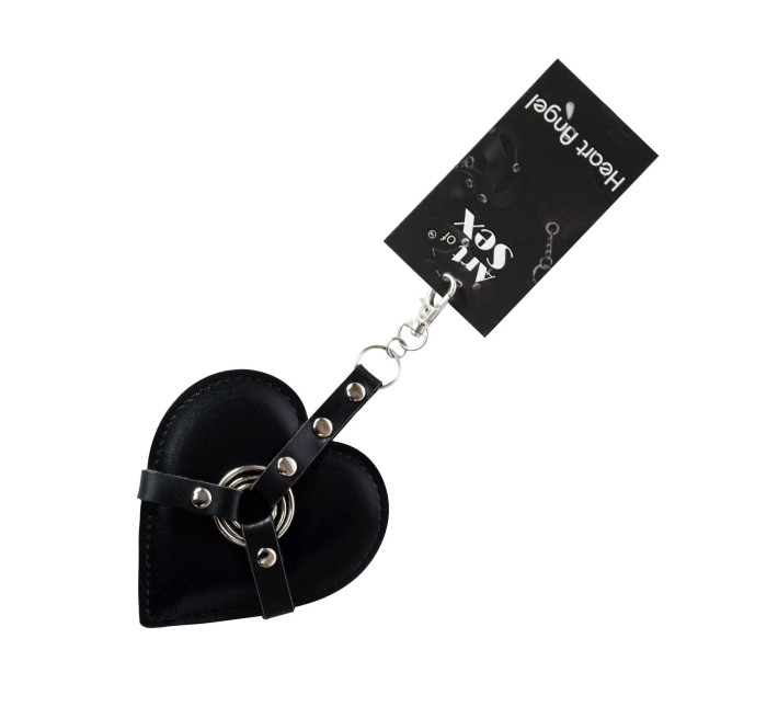 Брелок на карабіні для ключів Art of Heart Angel, Чорний