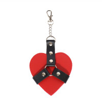Брелок на карабіні для ключів Art of Sex Chained Heart, Червоний