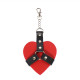 Брелок на карабіні для ключів Art of Sex Chained Heart, Червоний