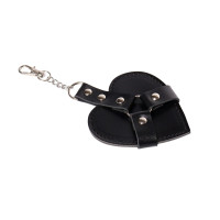 Брелок на карабіні для ключів Art of Sex Chained Heart, Чорний