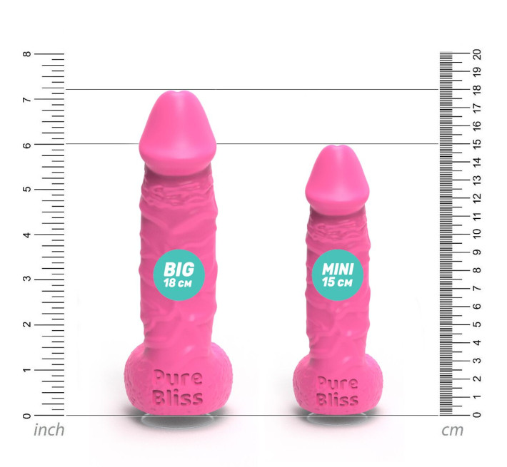 Крафтове мило-член із присоскою Pure Bliss BIG Pink, натуральне