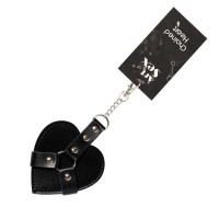 Брелок на карабіні для ключів Art of Sex Chained Heart, Чорний