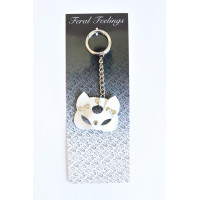 Брелок Feral Feelings Кішечка Білий