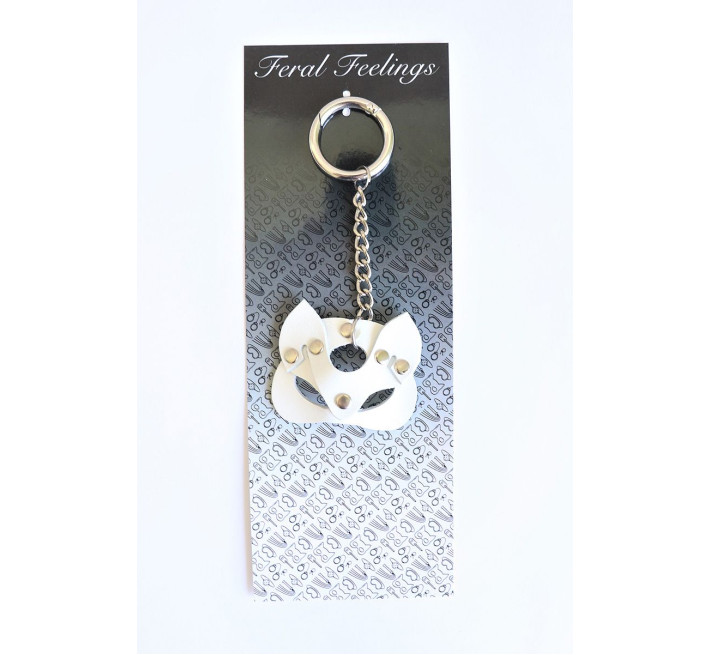 Брелок Feral Feelings Кішечка Білий