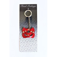 Брелок Feral Feelings Кішечка Червоний