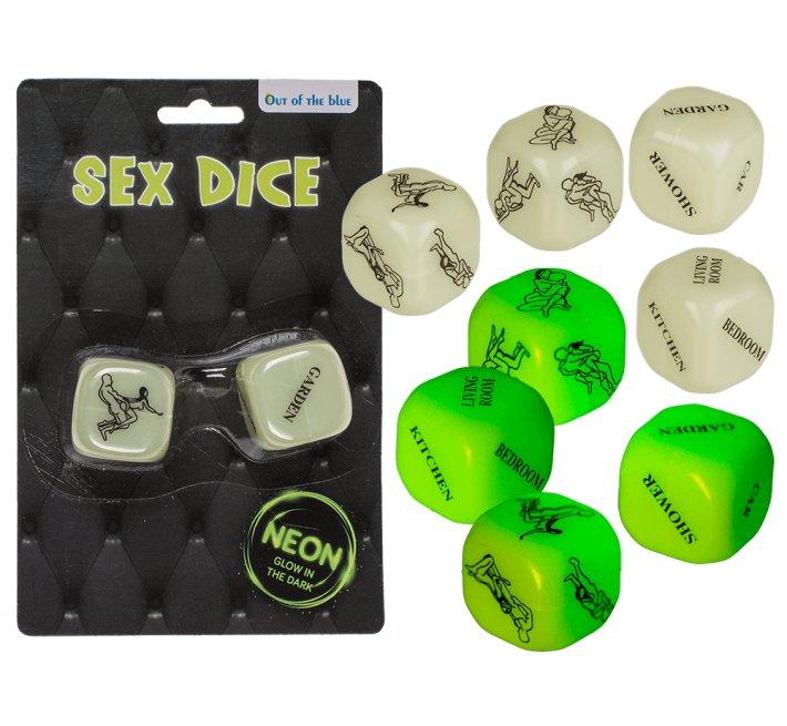 Кубики неонові OOTB Sex Dice Kamasutra Neon, 2 шт.