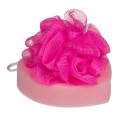Губка для ванни OOTB Bath Sponge Heart, 12 см