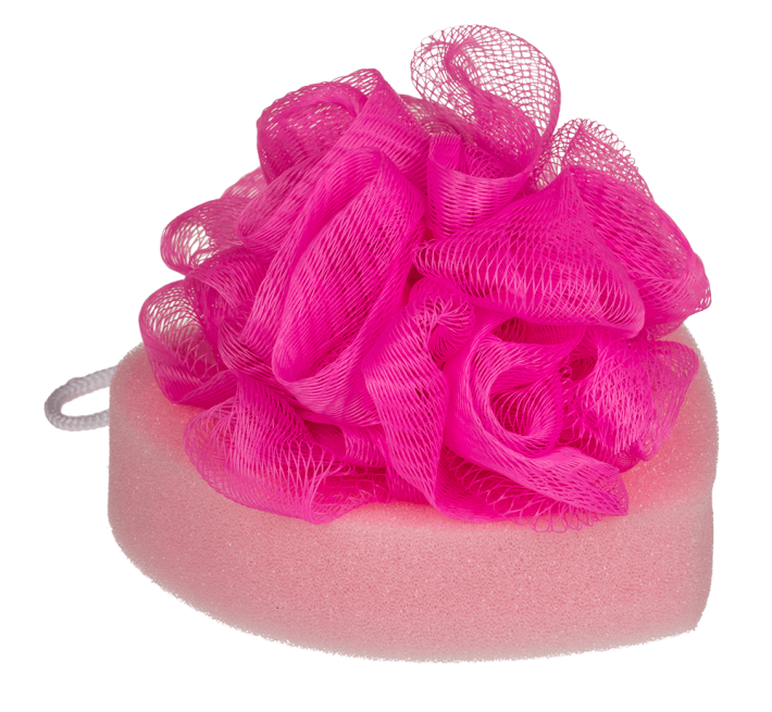 Губка для ванни OOTB Bath Sponge Heart, 12 см