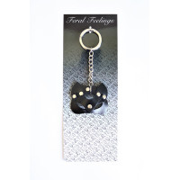 Брелок Feral Feelings Кішечка Чорний