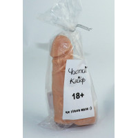 Крафтове мило-член із присоскою Чистий Кайф L Коричневе