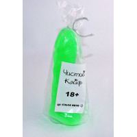 Крафтове мило-член із присоскою Чистий Кайф L Зелене