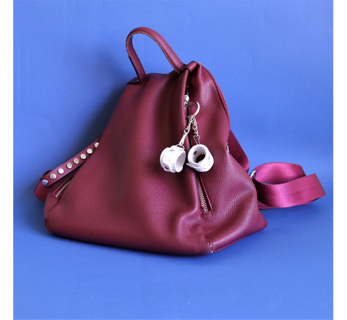 Брелок Наручники Feral Feelings Белый