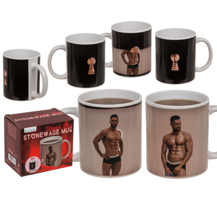 Чашка з термоефектом OOTB Stoneware Mug Stripper Boy