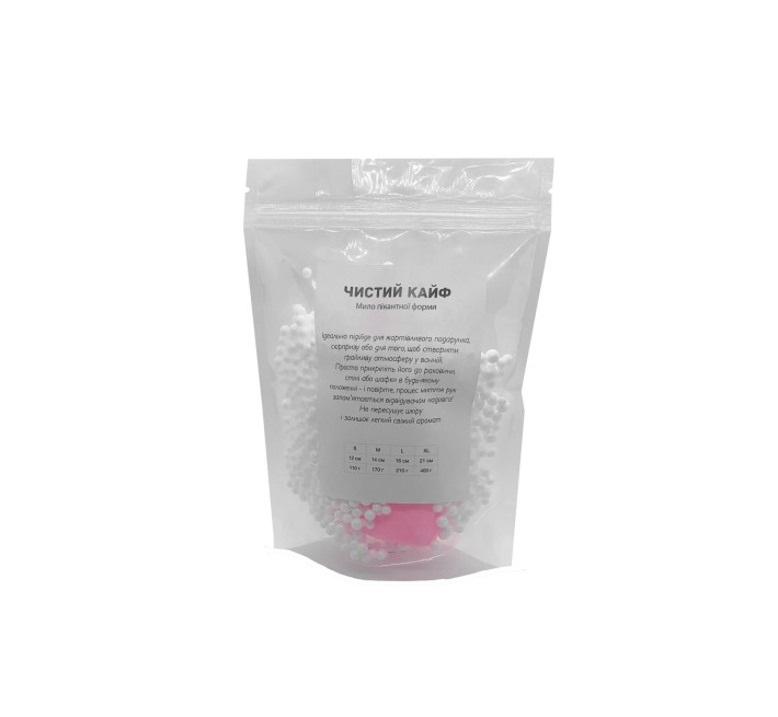 Крафтовое мыло-член с присоской Чистый Кайф S Розовое