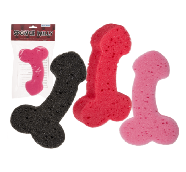 Губка для ванни OOTB Sponge Willy Black, 19 см