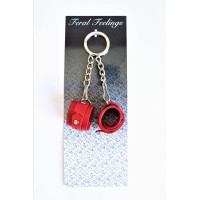 Брелок Наручники Feral Feelings Червоний