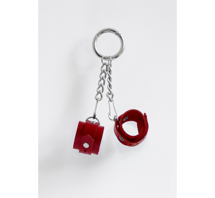 Брелок Наручники Feral Feelings Червоний