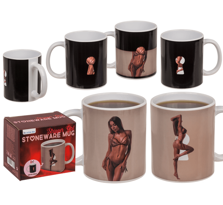 Чашка з термоефектом OOTB Stoneware Mug Stripper Girl