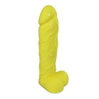 Крафтове мило-член із присоскою Чистий Кайф L Жовте