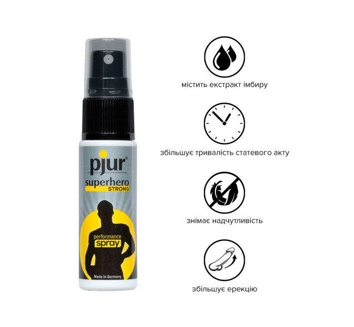 Пролонгуючий спрей для чоловіків Pjur Superhero Strong Spray 20 ml