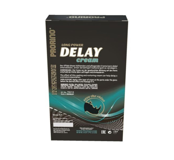 Крем прологантор для чоловіків Hot Prorino Delay Cream 50 мл